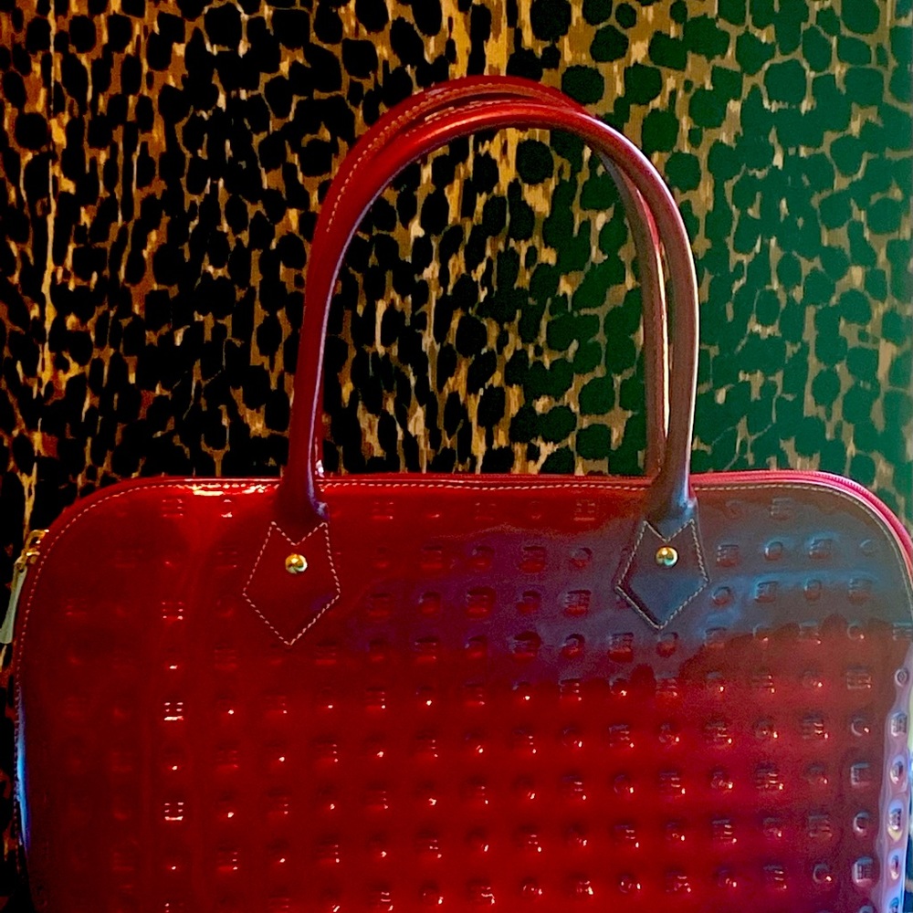 Cherry red Arcadia bag, gorgeous mint condition